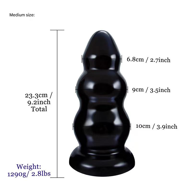 Three Jewels Tower butt plug Monster Dildo