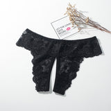 Laden Sie das Bild in den Galerie-Viewer, high waisted crotchless panties lace Large size