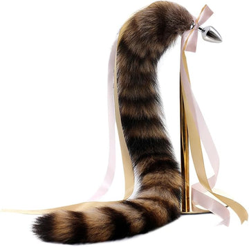 Raccoon Tail Butt Plug Roleplay Anal Trainers