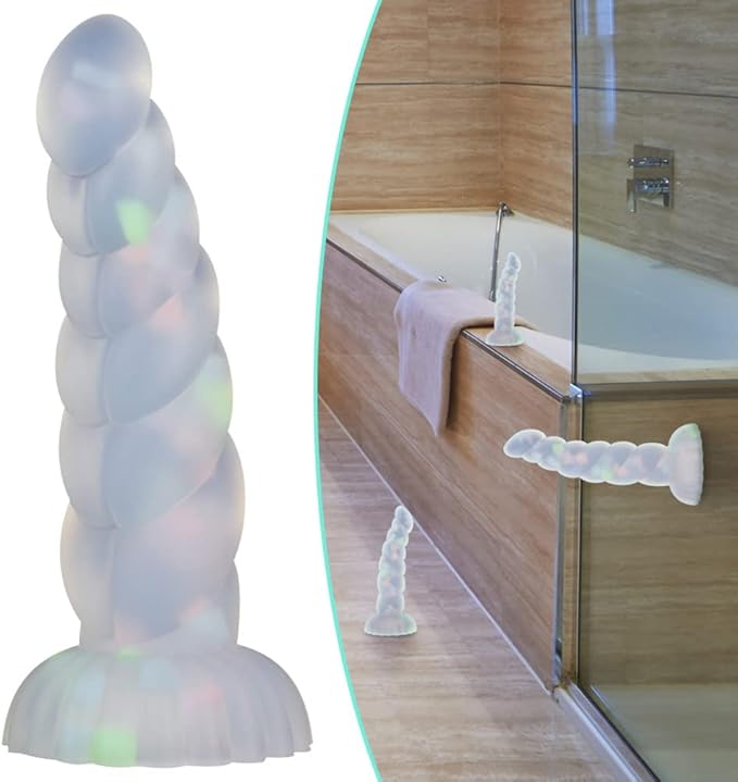 Glow in the Dark Confetti Unicorn Dildo