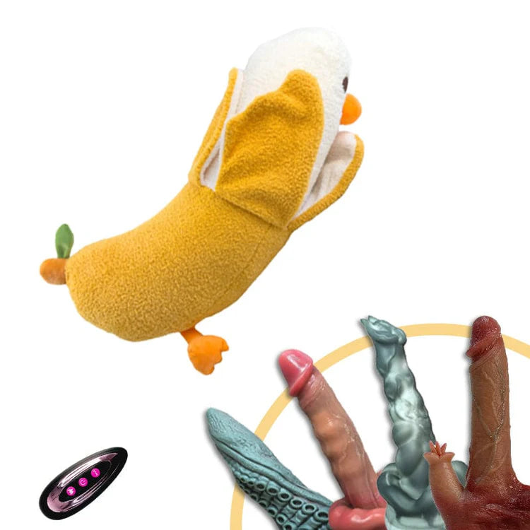 Banana Duck Plush Toy Discreet Dildo Thrusting Machine