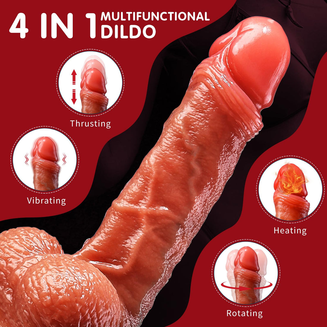 8.5 inch Dildo Remote Control Women Toy