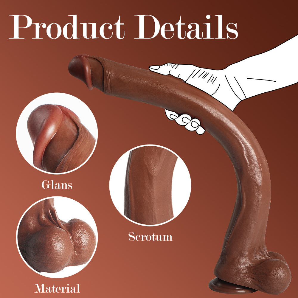 22 inch Extra Long Dildo Brown