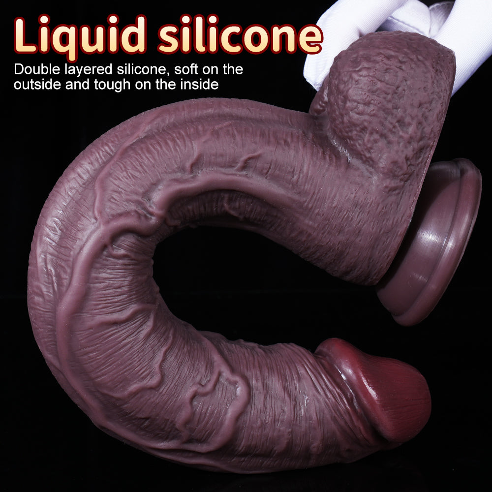 12 Inch Realistic BBC Big Black Long Dildo 12 Inch Realistic BBC Big Black Long Dildo