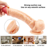 Charger l&#39;image dans la galerie, 9 inch flesh-colored dildo