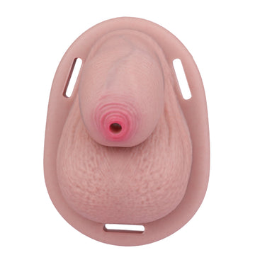 Flesh-colored Plastic DIY Sissy Chastity Cage