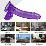 Load image into Gallery viewer, 7 inch purple dildo