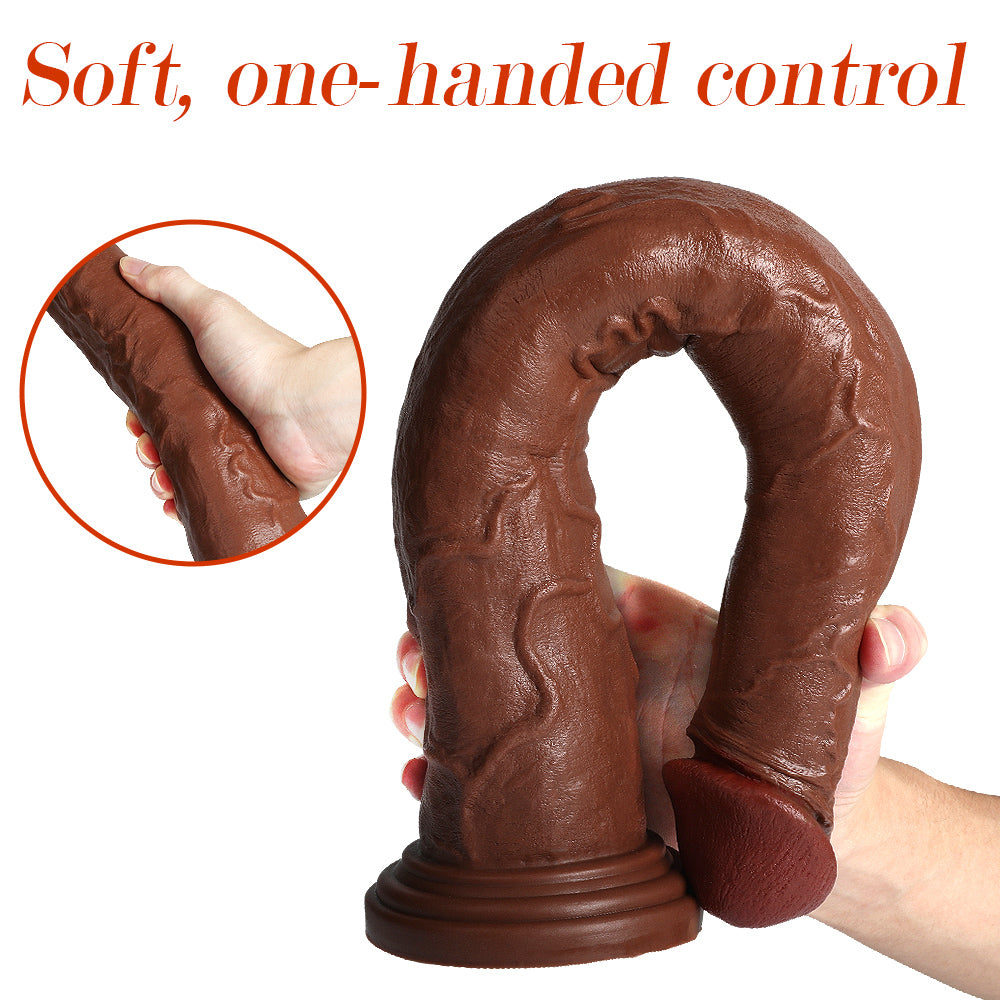 18 Inch Brown Anal Long Dildo