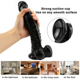 Charger l&#39;image dans la galerie, Rough black dildo