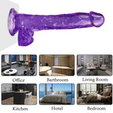 Laden Sie das Bild in den Galerie-Viewer, 10 inch purple dildo