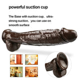 Laden Sie das Bild in den Galerie-Viewer, 10 inch crooked mouth coffee dildo