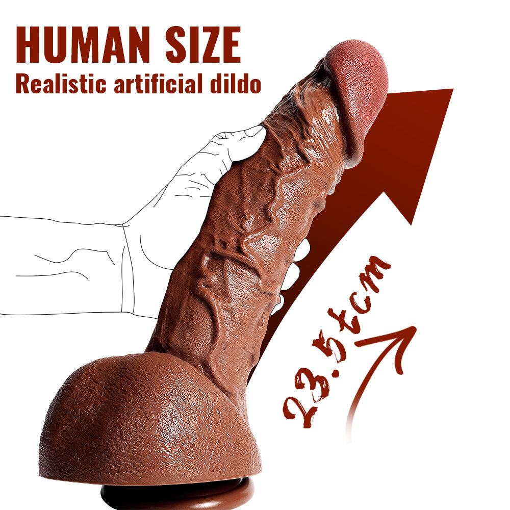 Human Size Curved Realistic Huge Dildo