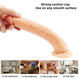 Laden Sie das Bild in den Galerie-Viewer, 8 inch flesh-colored dildo