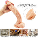 Laden Sie das Bild in den Galerie-Viewer, 10 inch crooked mouth flesh color dildo