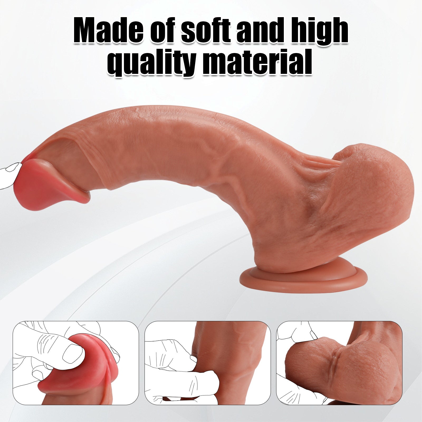 10Inch Large Dildo with Testicles