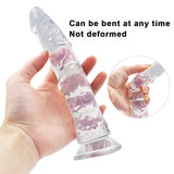 Load image into Gallery viewer, 8 Inch Clear Jelly Dildo