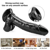 Laden Sie das Bild in den Galerie-Viewer, 8 inch black dildo