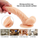 Charger l&#39;image dans la galerie, Flesh-colored curved dildo