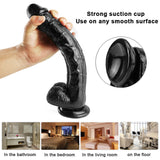 Laden Sie das Bild in den Galerie-Viewer, 10 inch crooked mouth black dildo