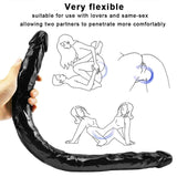 Laden Sie das Bild in den Galerie-Viewer, Double head 22 inch black dildo