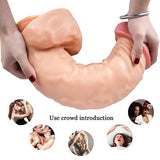 Laden Sie das Bild in den Galerie-Viewer, 15 Inch Thick Curved Realistic Dildo