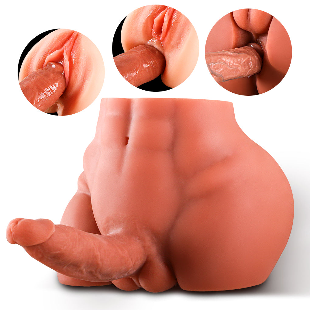 Lifelike Big Dildo Doll Male Body Torso