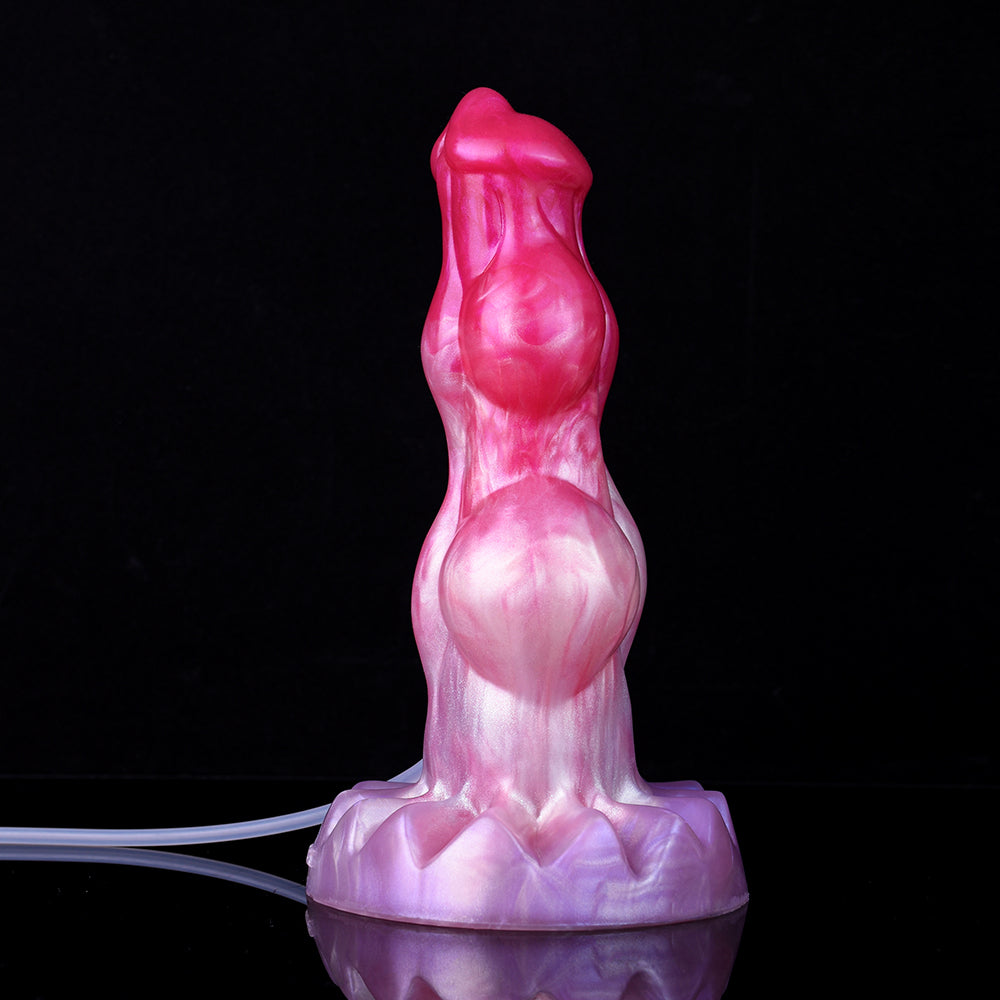 9 Inch Pink Big Knot Monster Dog Squirting Dildo