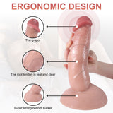 画像をギャラリー ビューアにロード Strong Suction Cup Curved Flesh Realistic Dildo