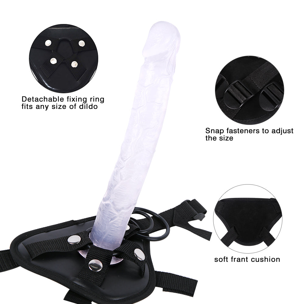 Clear Suction Cup Dildo Straps On 10 Inch