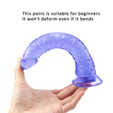 Load image into Gallery viewer, 8 Inch small straight blue dildo