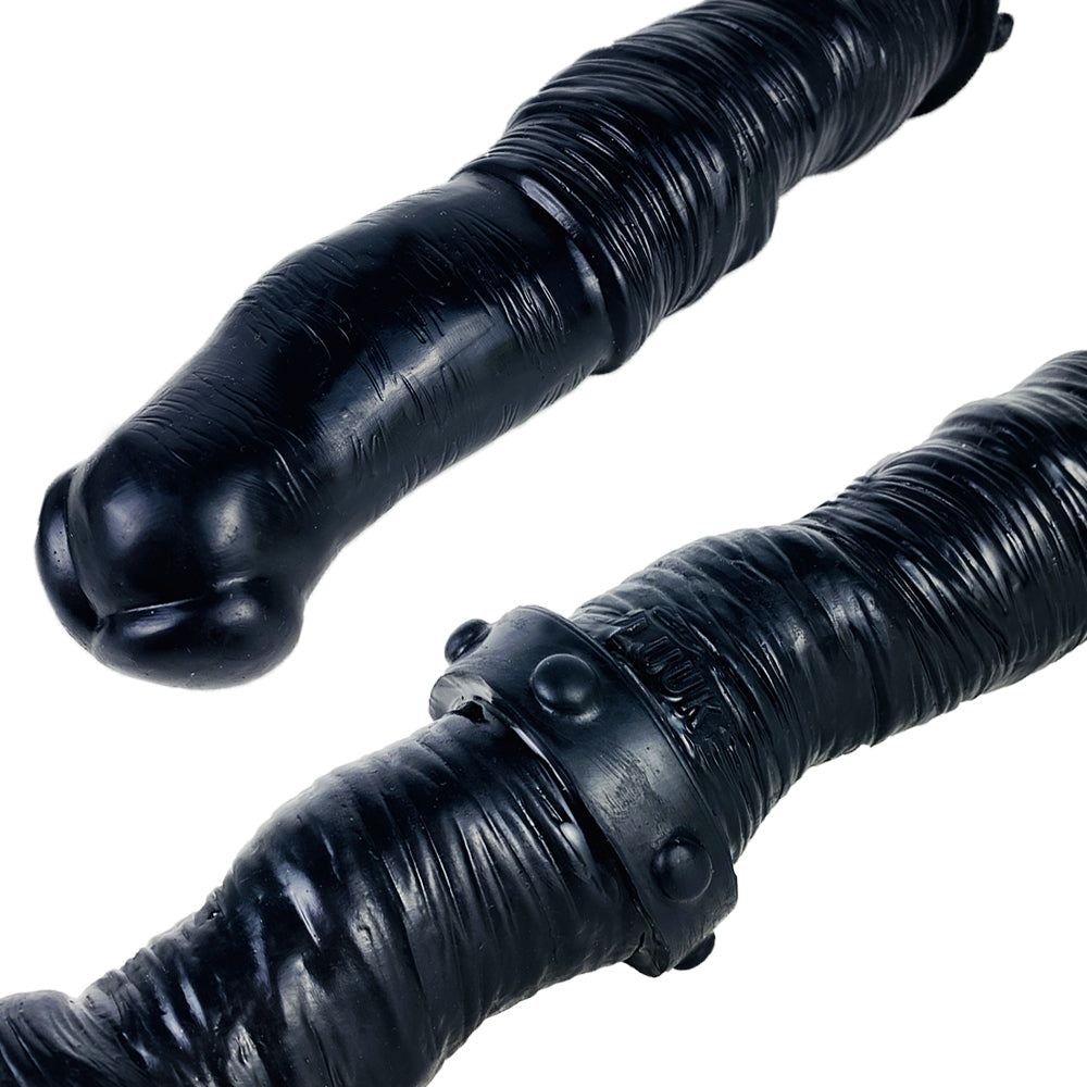 Black Silicone Lesbian Double Head Dildo