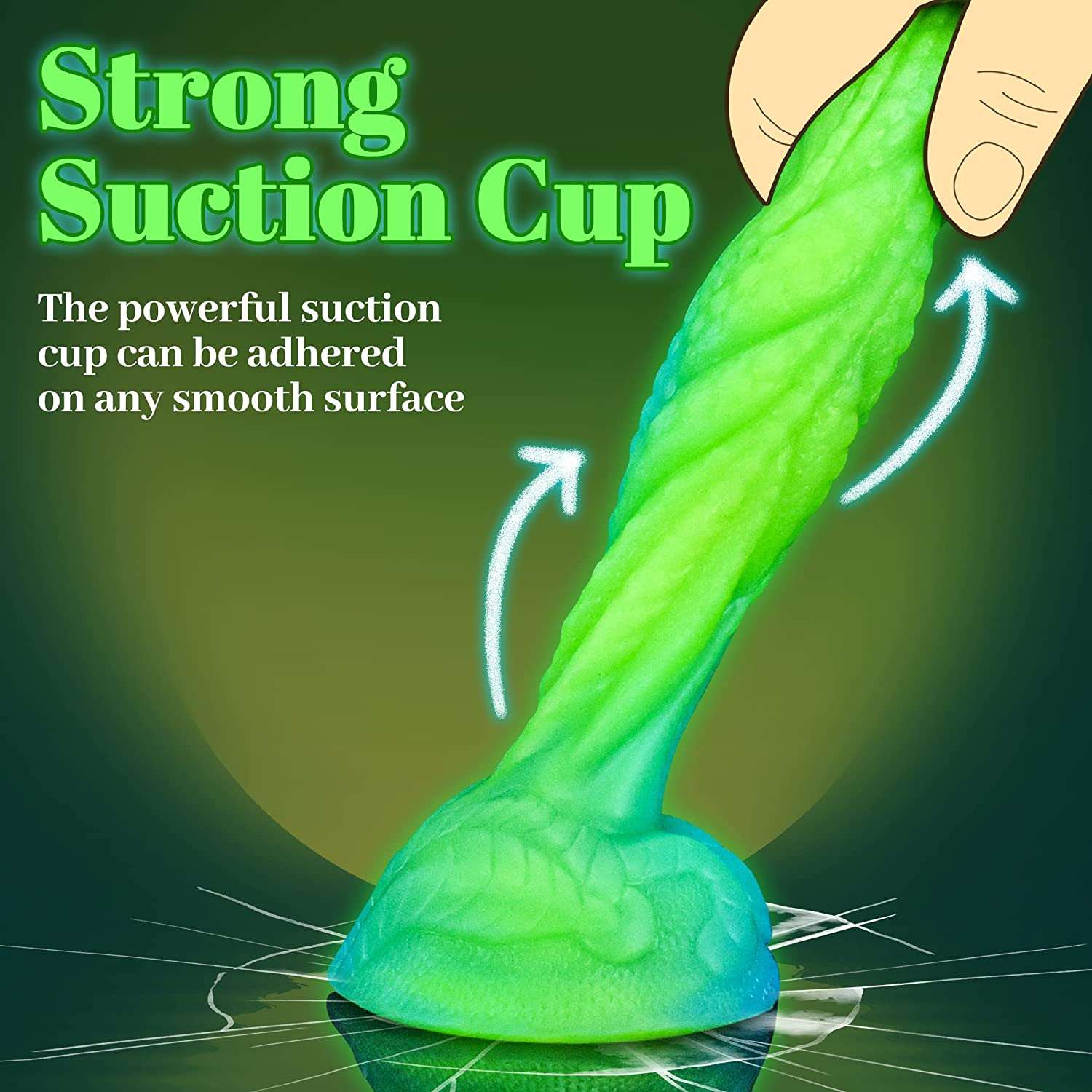 Glow in the dark Tentacle Dildo