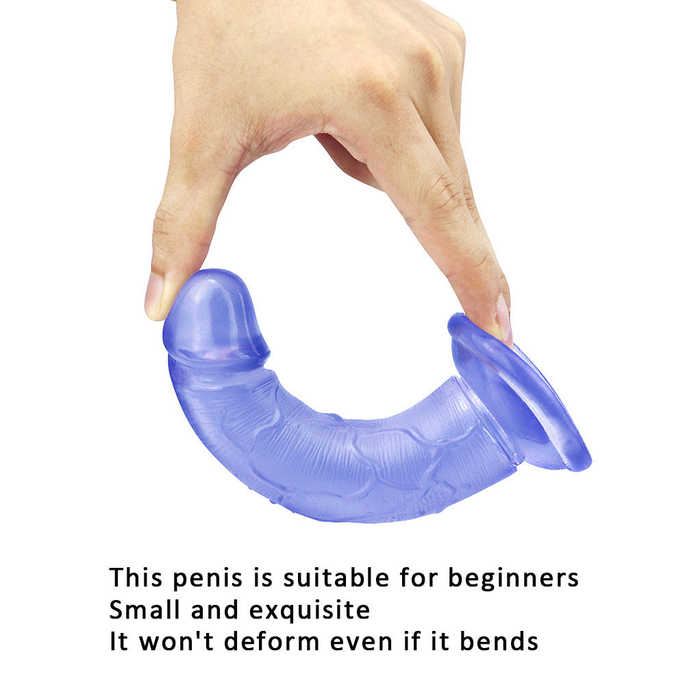 6 inch blue dildo mini