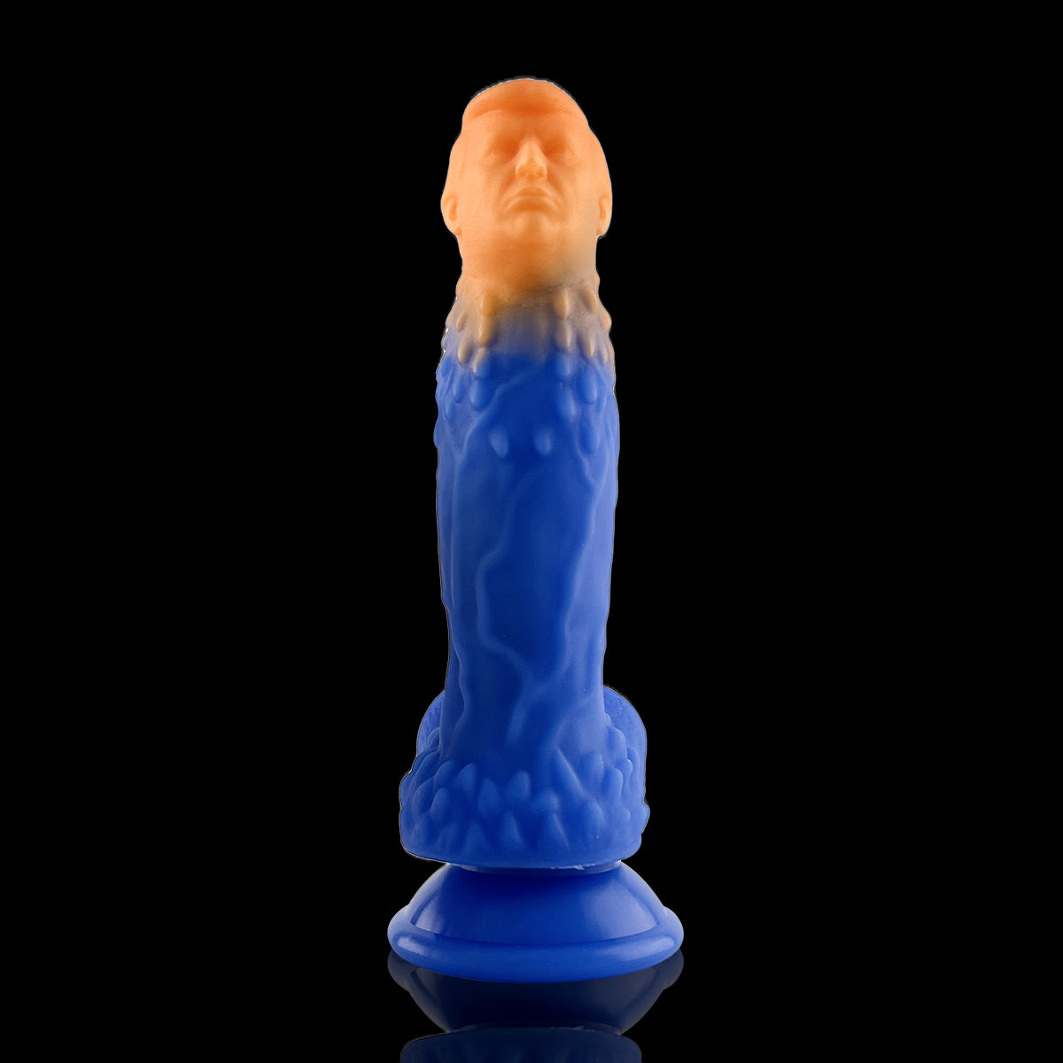 7 Inch Blue Silicone Fun Trump Dildo