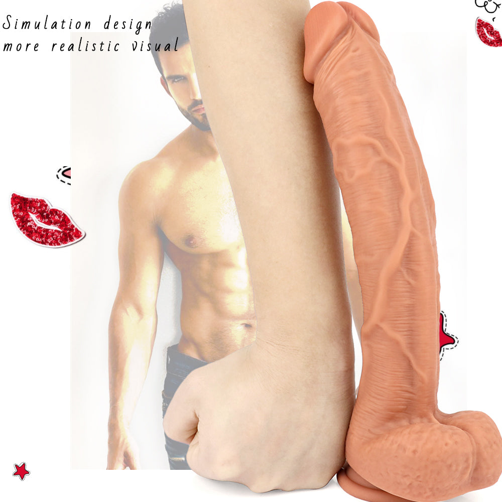 12 inch waterproof soft Silicone dildo