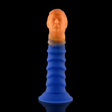 6 Inch Stripe Blue Funny Trump Dildo