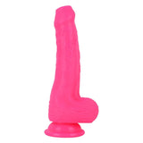 Load image into Gallery viewer, Pink Silicone Dildo Strap on Uncircumcised