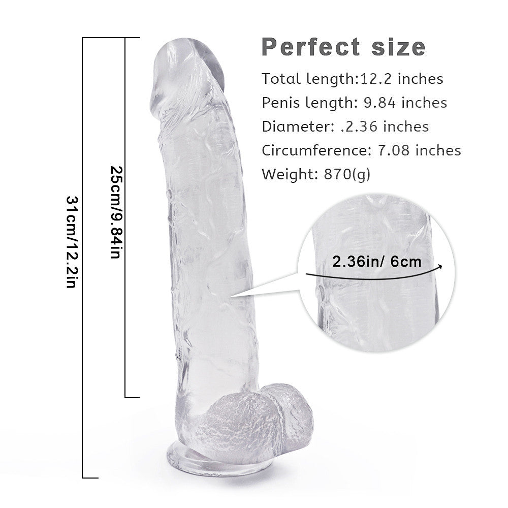 12 Inch Jelly ice Dildo