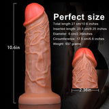 Laden Sie das Bild in den Galerie-Viewer, Red Glans Thick Big Silicone Realistic Dildo