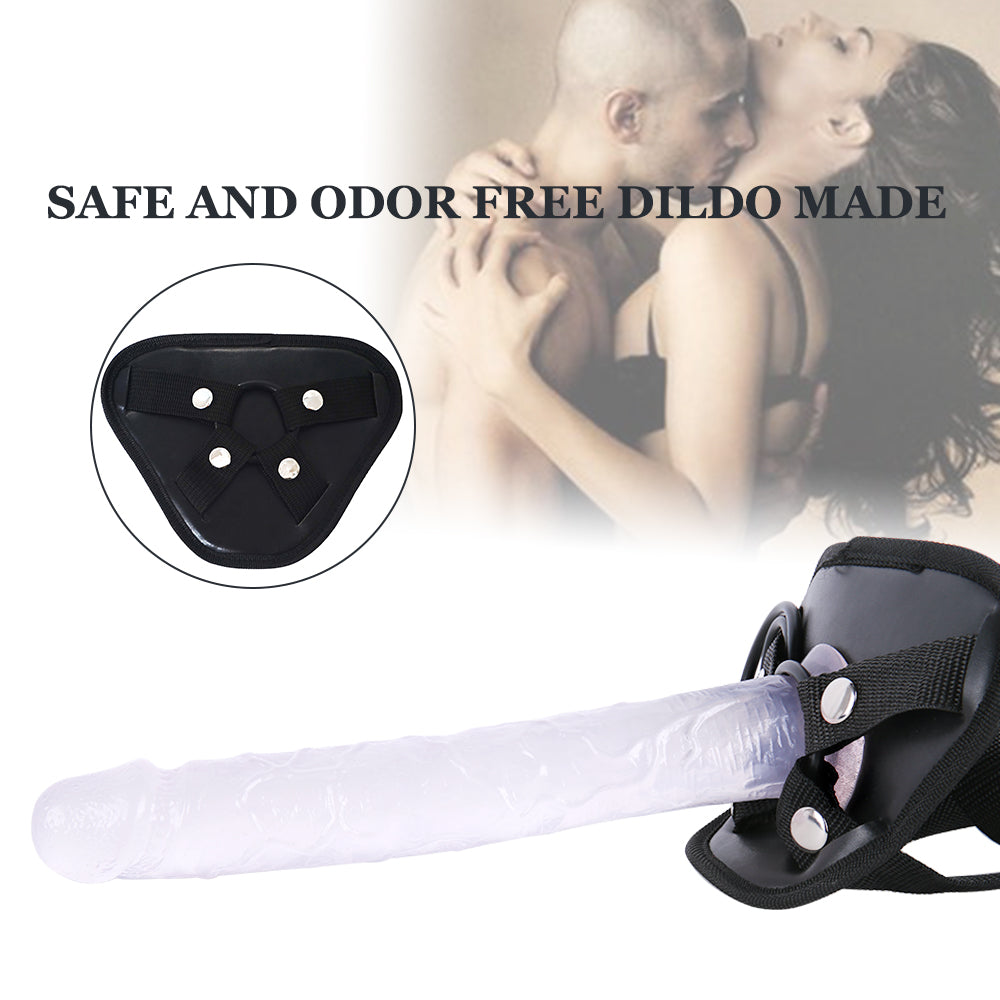 Harness Compatible Dildo Clear Suction Cup Straps On