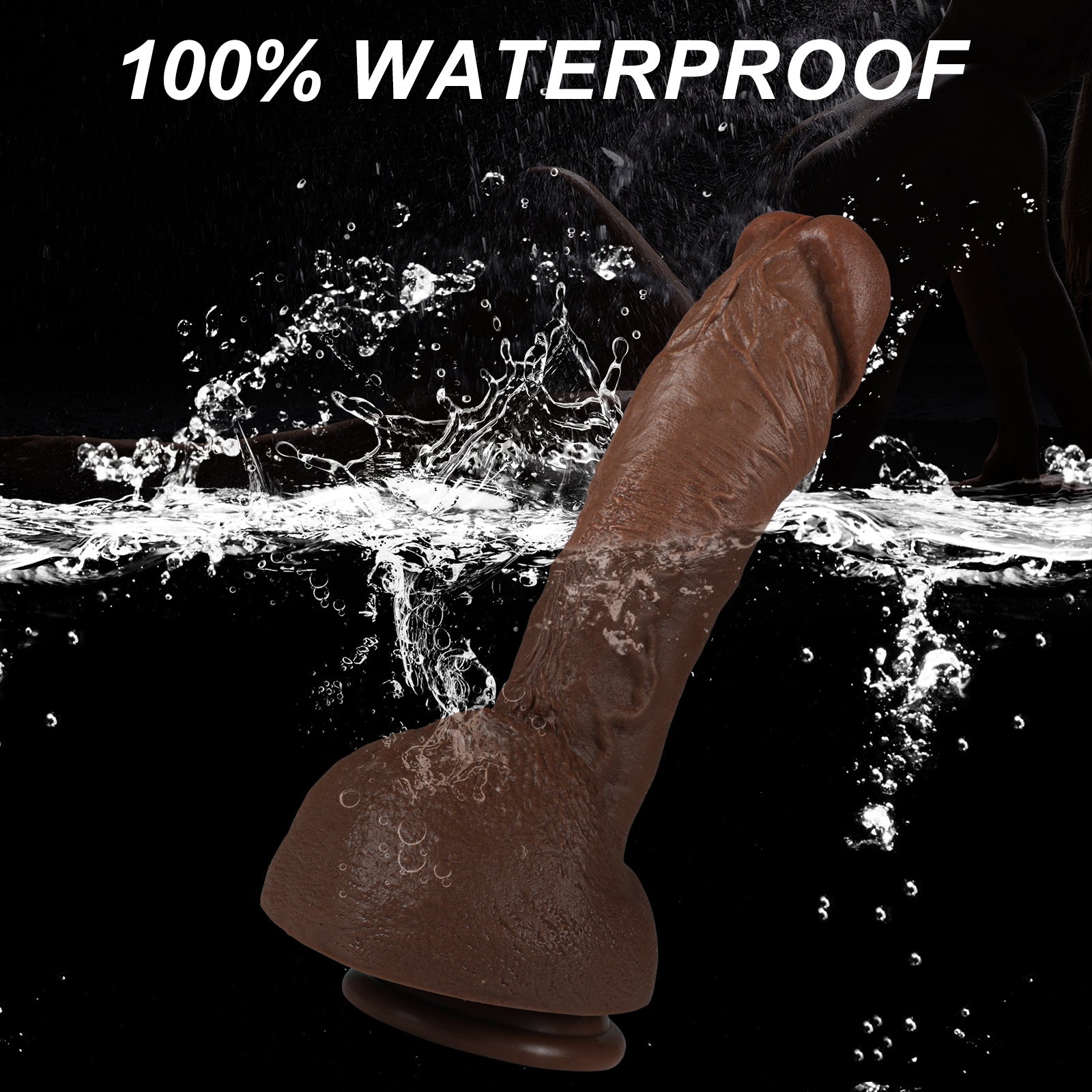 American Dildo G Spot 10 inch Brown Realistic