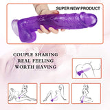 Laden Sie das Bild in den Galerie-Viewer, 12 inch big head purple dildo