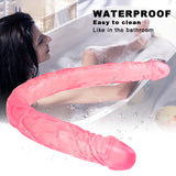 Laden Sie das Bild in den Galerie-Viewer, Double head 22 inch pink dildo