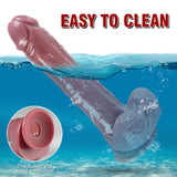 Laden Sie das Bild in den Galerie-Viewer, Flesh Silicone Vibrator Realistic Dildo