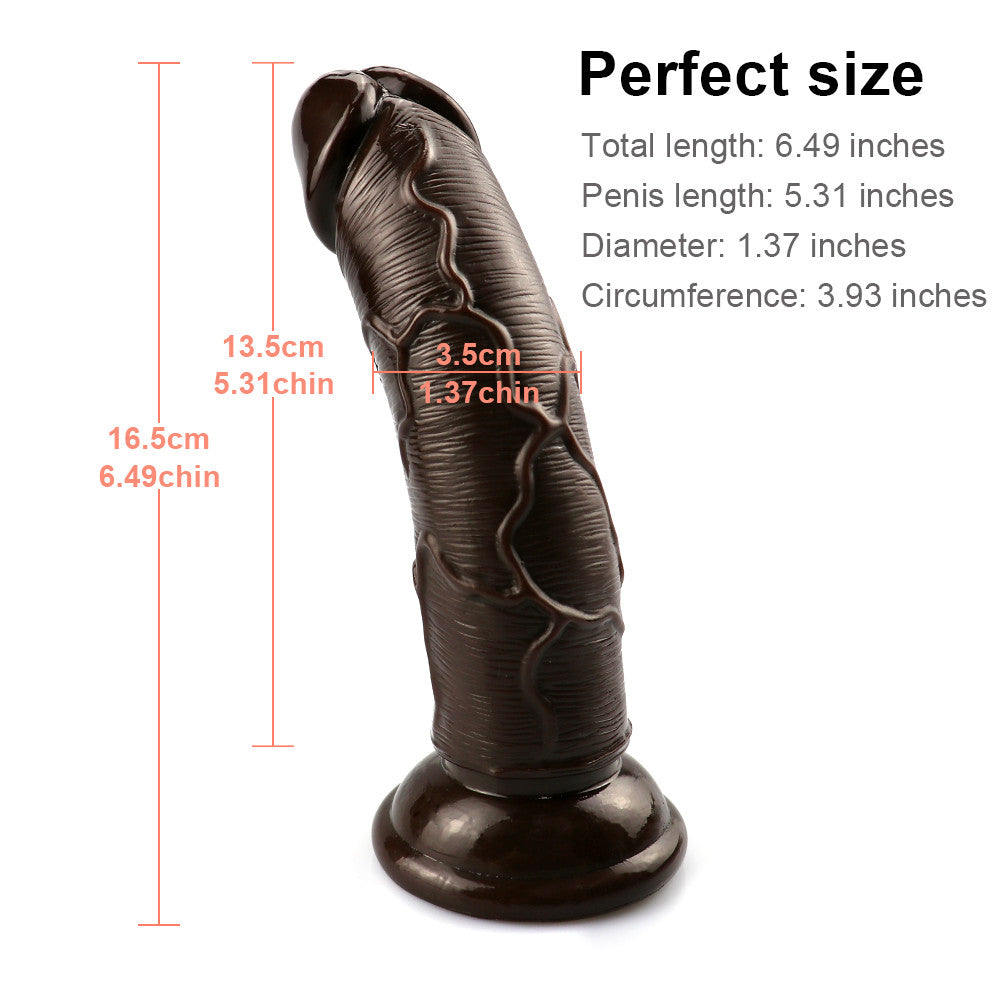 6-inch coffee dildo