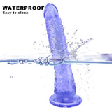 Laden Sie das Bild in den Galerie-Viewer, 8 Inch small straight blue dildo