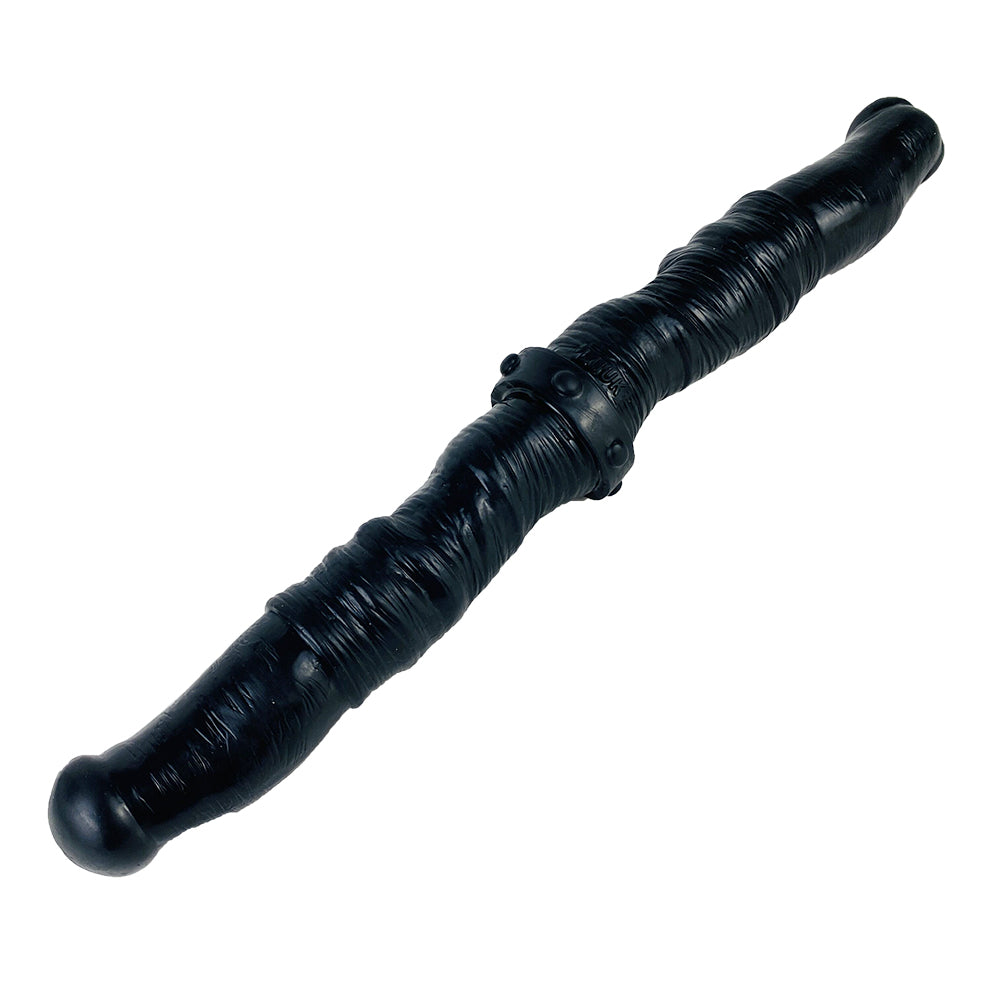 Black Silicone Lesbian Double Head Dildo