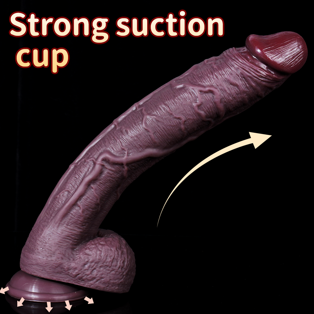 12 Inch Realistic Big Black Dildo