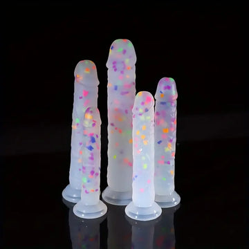 Jelly Soft Dual Density Anal Confetti Dildo