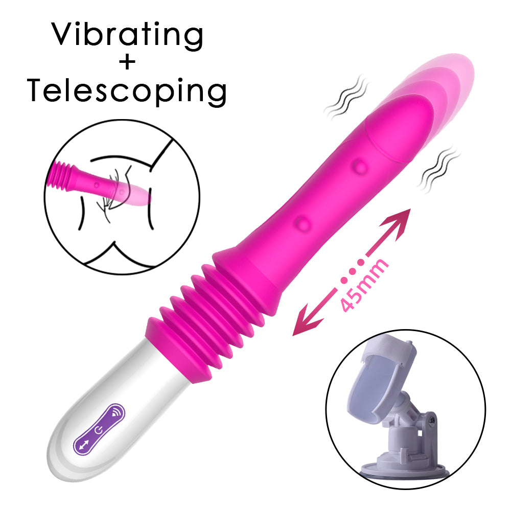 Multiple Waterproof Vibrator Thrusting Sex Machine